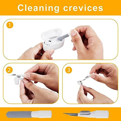 20Pcs Electronic Cleaner Kit Professional Cleaning Brush Set Multifunctional Laptop Computer Screen Dust Remove Cleaning Tool Portable Earbuds Pen Kit for Phone Camera