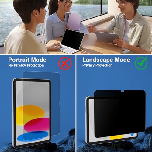 ZOEGAA iPad A16 Privacy Screen Protector For 10.9/11 Inch 2022/2025 Release. - size: iPad A16 11th/10th 2025/2022