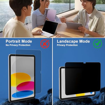 ZOEGAA iPad A16 Privacy Screen Protector For 10.9/11 Inch 2022/2025 Release. - size: iPad A16 11th/10th 2025/2022