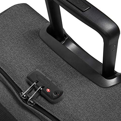Eastpak Tranverz L – 121L Large Wheeled Luggage with Dual Compartments, TSA Lock, Compression Straps & Smooth-Wheeling System, Black Denim - color: Black Denim, size: 121 Liter Checked Bag