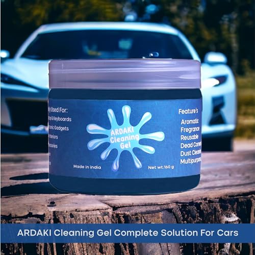 Car Cleaning Gel Multipurpose Car AC Vent Interior Dust Cleaning Gel Jelly Car Interior Keyboard PC Laptop Electronic Gadget Cleaning Kit with Fregrance (Cleaning Gel + Windshield Tablet)
