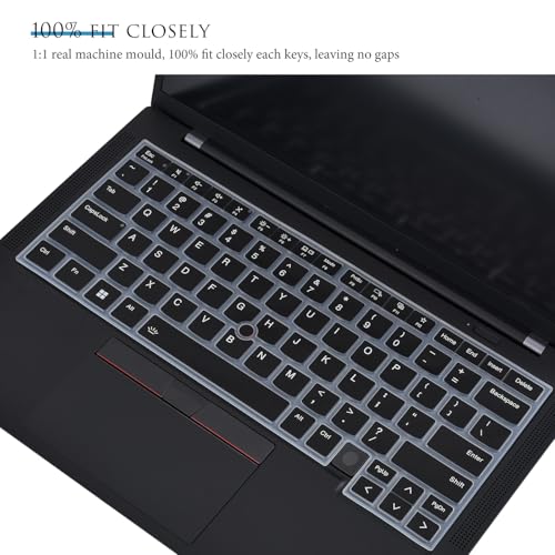 Keyboard Cover for 2025 2024 Lenovo ThinkPad X1 Carbon Gen 13 / Gen 12,Lenovo ThinkPad X1 Carbon 14" 13th 12th Keyboard Skin Protector (Not Fit X1 Carbon Gen 11/Gen 10/Gen 9/Gen 8/Gen 6/Gen 5) - Black - color: Black