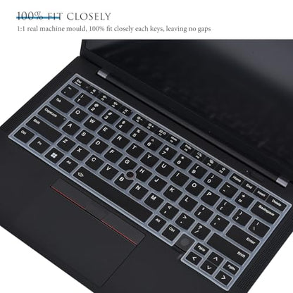Keyboard Cover for 2025 2024 Lenovo ThinkPad X1 Carbon Gen 13 / Gen 12,Lenovo ThinkPad X1 Carbon 14" 13th 12th Keyboard Skin Protector (Not Fit X1 Carbon Gen 11/Gen 10/Gen 9/Gen 8/Gen 6/Gen 5) - Black - color: Black