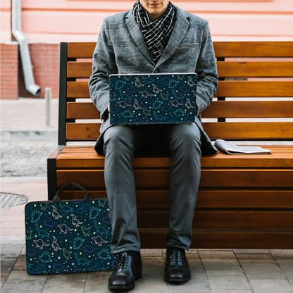 10 inch Laptop Sleeve with Laptop Skin Sticker Set – Slim Protective Case with Smooth Zipper, Lightweight Tablet & Notebook Sleeve for Travel & Daily Carry, Dinosaurs - color: Dinosaurs, size: 10 inch