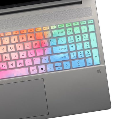 Keyboard Cover for HP 15.6" Laptop 15-fc 15-fd/HP OmniBook 5 AI 16" 16-ag 16-af 16-ba 16-bc 16z-ag100 16z-bc100 Series Laptop 16-af1037nr 16-bc1047nr-Colorful - color: Colorful