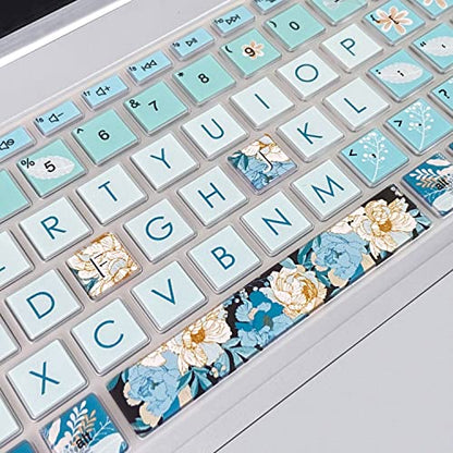 Silicone Keyboard Cover for 15.6 HP Laptop 15-fc 15-fd 15t-fd 15z-fc/HP Pavilion 15-eg 15t-eg 15-eh 15-er, 17z-ca 17-cn 17-cp 17z-cp Model Series,Peony - color: Peony
