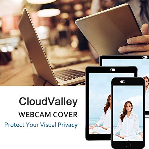 CloudValley Laptop Webcam Cover Slide, Metal 0.023 Inch Ultra-Thin White | Web Webcam Cover for MacBook Pro / Air, Laptop, iMac, iPad, iPhone 8/7, PC Accessories, Privacy Protection, 2 Packs - color: White-2 Pcs