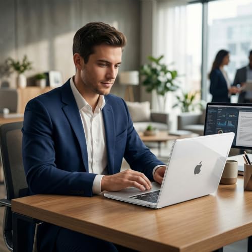 EooCoo Case for MacBook Air 13 inch M5/M4/M3/M2 2026-2022, Crystal Clear | Invisible Protection From Day One, Slim & Lightweight Design, For Work, Study & Travel - color: Crystal Clear
