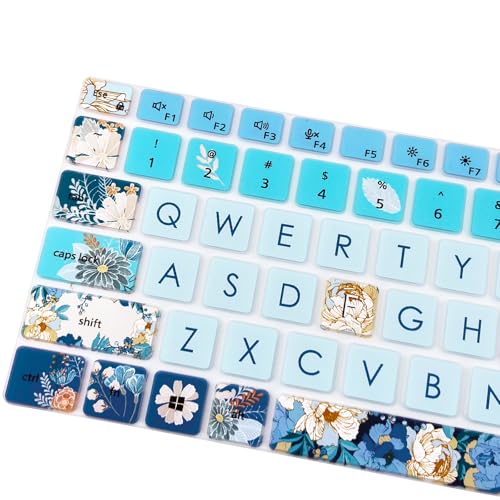 Silicone Keyboard Cover Skin for Dell Latitude 3000 3340 13.3"(2023)/ 5320 5330 5340 5350 13.3"/ 7320 7330 7340 7350,Peony - color: Peony