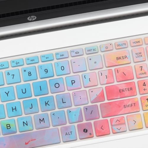Keyboard Cover for HP OmniBook 5 AI 16" 16-ag 16-af 16-ba 16-bc Series 16z-ag100 16z-bc100 16-af1037nr 16-bc1047nr 16 inch Laptop Keyboard Skin (NOT FIT OmniBook 5 16-cf 16-bf 16-fb, OmniBook 3/7/X) - color: Colorful