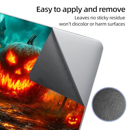 Universal Laptop Skin Sticker Decal, 12"-15.6" Aesthetic Vinyl Wrap, Halloween Pumpkin Castle Waterproof Notebook Cover Art Protector for MacBook HP Dell Lenovo, Fits 13" 14" 15" 15.6" - color: Halloween Pumpkin Castle
