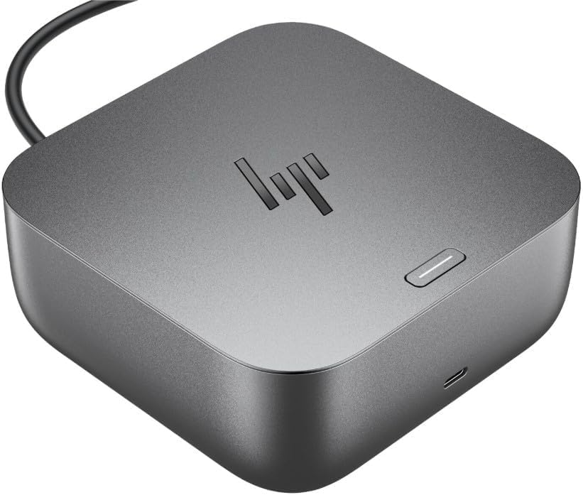 HP 100W G6 Thunderbolt 4 Universal Thunderbolt/USB-C Docking Station | Bundle with DKZ Hub, 9X472UT#ABA, Data Transfers to Any Brand Laptop, Single Cable for Charging - size: 1 Pack, style: 100W G6