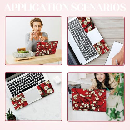 SUPERDANT Laptop Skin Sticker Flowers Laptop Decals Personalized Universal Notebook Computer Wrap Vinyl Skin Stickers Cover Art Decal Removable 12-15.6 Inch Waterproof Scratch-Resistant Gifts