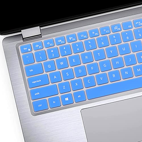 Keyboard Cover Skin for Dell Latitude 14" 7430 7420 7410, Dell Latitude 5430 5431 5420 14", Dell Latitude 7520 15.6" Dell Latitude 9000 9510 9520 9420 9430 Keyboard Protective Cover-Blue - color: Blue