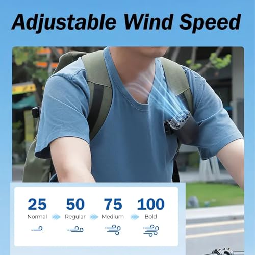 Car Clip on Fan with LED Display, Backseat Fan, USB Rechargeable Powerful Cooling Fans, 360° Rotation, 100 Speeds Adjustable, USB Rechargeable, 2025 New Clip on Fans for Car (White)