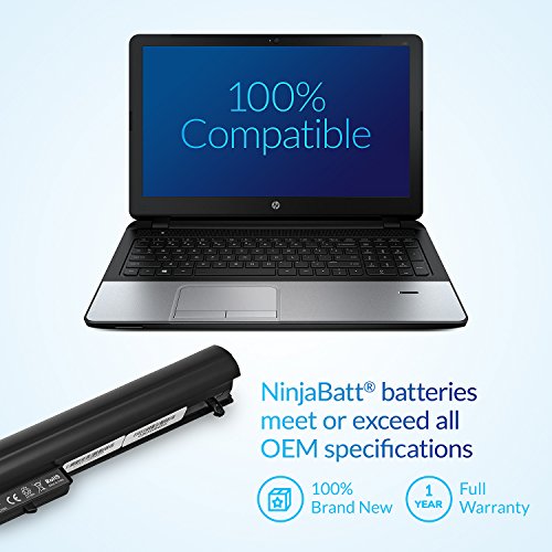 NinjaBatt 776622-001 HP Laptop Battery for LA03DF LA04 15-F272WM 15-F233WM 15-F211WM 752237-001 728460-001 15-F162DX 15-F039WM 15-N210DX 15-F100DX 15-F010DX - High Performance - size: HP LA04 BC04