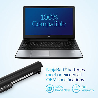 NinjaBatt 776622-001 HP Laptop Battery for LA03DF LA04 15-F272WM 15-F233WM 15-F211WM 752237-001 728460-001 15-F162DX 15-F039WM 15-N210DX 15-F100DX 15-F010DX - High Performance - size: HP LA04 BC04