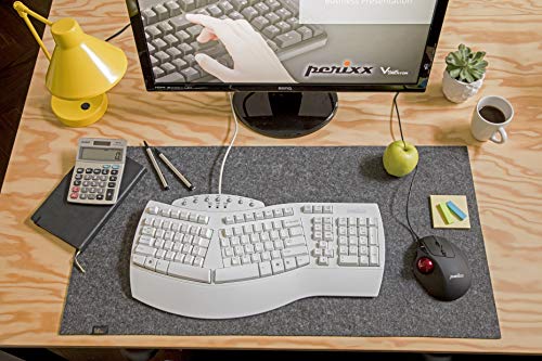 Perixx PERIBOARD-512W Periboard-512 Ergonomic Split Keyboard - Natural Ergonomic Design - White - Bulky Size 19.09"X9.29"X1.73", US English Layout - color: White, style: Wired