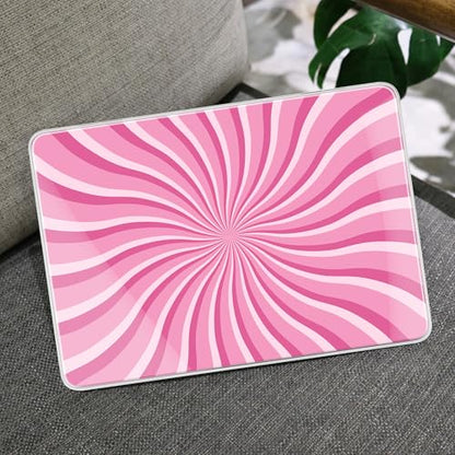 MEEgoodo 4-in-1 Printed Case for MacBook Neo 13 inch 2026 Release Model A3404, Laptop Hard Shell Cases with Keyboard Skin & Screen Protector & Webcam Covers, Pink & White Swirl - color: Pink & White Swirl