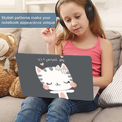 Laptop Notebook Skin Sticker Cover Decal Fits 12 13 13.3 14 15 15.4 15.6 inch Laptop Protector Notebook PC | Easy to Apply, Remove and Change Styles (Cute Cat) - color: Cute Cat