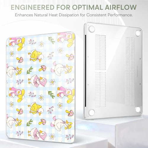 Compatible with MacBook Neo 13 inch (2026 Release A3404) (A18 Pro) with Liquid Retina Display, Printed Slim Protective Case with Screen Protector & Keybaord Cover, Cartoon Duck - color: Cartoon Duck