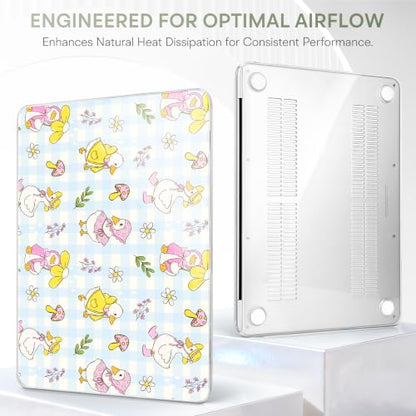Compatible with MacBook Neo 13 inch (2026 Release A3404) (A18 Pro) with Liquid Retina Display, Printed Slim Protective Case with Screen Protector & Keybaord Cover, Cartoon Duck - color: Cartoon Duck