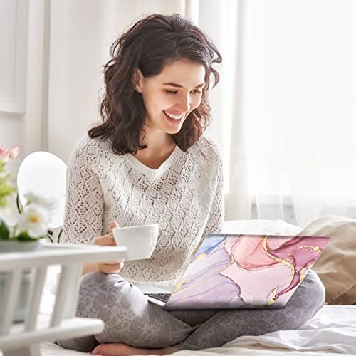 AIMSA Laptop Skin Sticker Decal, 12 13 13.3 14 15 15.4 15.6 inch Laptop Art Decal Protector Notebook Netbook PC 15.6" Universal Vinyl Cover, Pink Purple Marble - color: Pink Purple Marble