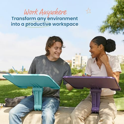 ECR4Kids The Surf Folding Portable Lap Desk, Large, Flexible Seating, Seafoam - color: Seafoam