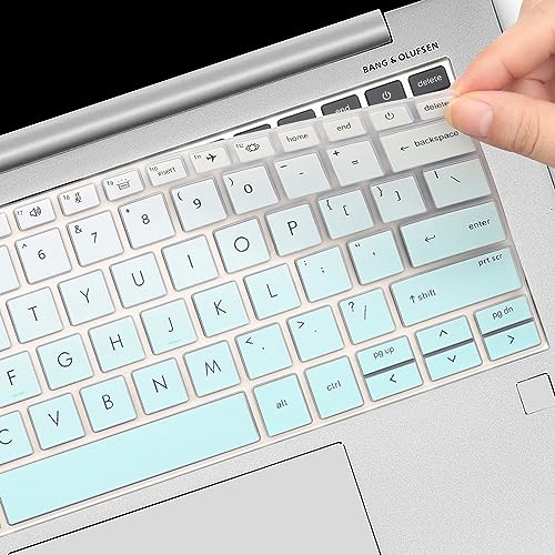 Keyboard Cover for HP EliteBook 830 835 840 845 1040 G9 G10 13.3 14 inch Laptop Accessories Keyboard Protective Skin (Not fit 840 845 1040 G8 G7 G6 G5 G4 G3)-OmbreMint - color: OmbreMint