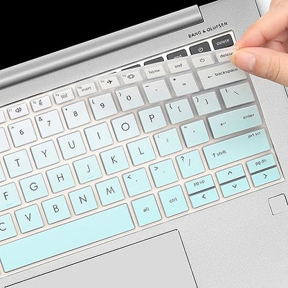 Keyboard Cover for HP EliteBook 830 835 840 845 1040 G9 G10 13.3 14 inch Laptop Accessories Keyboard Protective Skin (Not fit 840 845 1040 G8 G7 G6 G5 G4 G3)-OmbreMint - color: OmbreMint