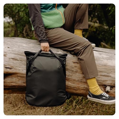 Peak Design Everyday Totepack 20L, Ocean, Weatherproof Shell, Top and Side Access, FlexFold Dividers, Laptop Sleeve, Internal Pockets, Backpack or Hand Carry, Versatile Tote Bag for Women and Men - color: Ocean
