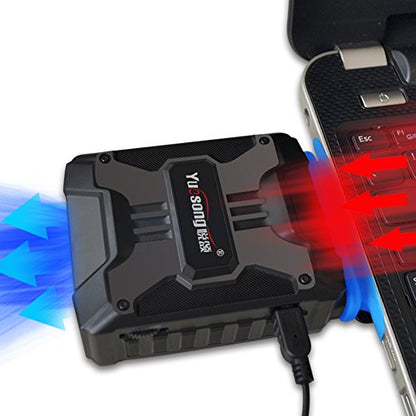 Yueosong V6 Laptop Cooler with Vacuum Fan Air Extracting Cooler Speed Adjustable