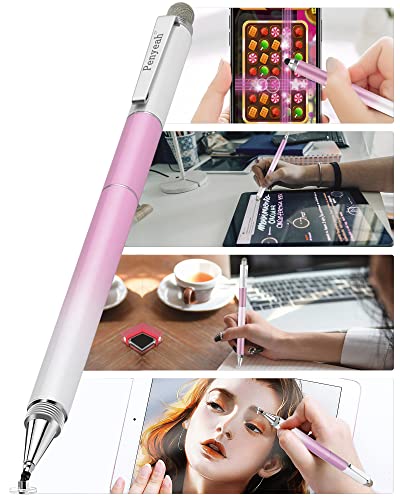 Penyeah Capacitive Stylus, Drawing Stylus for Nintendo Switch-Gradient Pink | 4 in 1, Universal Stylus Pen for Touchscreen, Compatible with Switch/iPhone/iPad/Samsung/Fire/Android Phone & Tablet/eReader - color: gradient pink