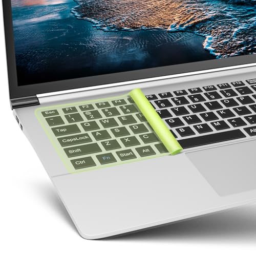 Universal Keyboard Protector Cover Skin for Laptop Notebook 13" 14" Laptop Notebook Ultra-Thin Silicone Waterproof Dustproof Keyboard Protector Skin(Yellow,1Pcs) - color: Yellow 1Pcs