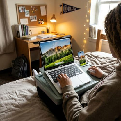LAPGEAR Ergonomic Pro Lap Desk - Gray, Fits 15.6" Laptops - color: Gray, size: Ergonomic Pro 2.0