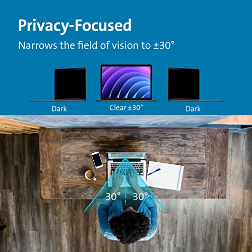Kensington MagPro™ Magnetic Laptop Privacy Screen 15.6 inch, Removable 16:9 Laptop Privacy Filter Shield, Anti-Glare, Blue Ray Reduction, Compatible with HP/Dell/Acer/Asus/Lenovo (K58353WW) - size: 15.6" 16:9