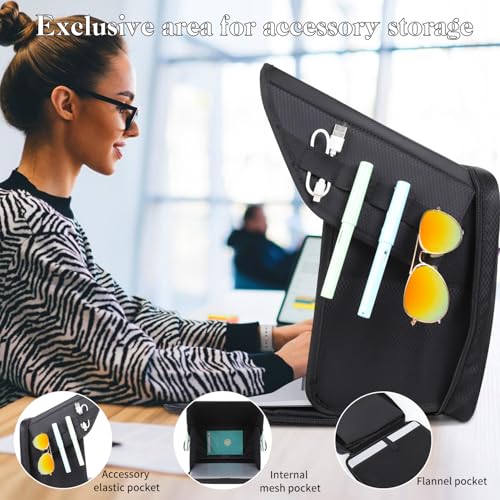 Foldable Laptop Sun Shade Lightweight Laptop Privacy Shield for 12-14 inch MacBook/Dell/Asus PC, Screen Hood Blocks Sunlight for Working Outside 12-14'' (Patent Pending) - size: 12-14in