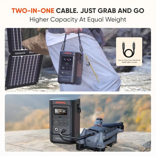 Jackery Explorer 240D Power Bank with Adjustable Strap - style: E240D + Adjustable Strap