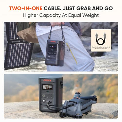 Jackery Explorer 240D Power Bank with Adjustable Strap - style: E240D + Adjustable Strap