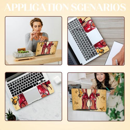 SUPERDANT Laptop Skin Sticker Red High Heels Laptop Decals Personalized Universal Notebook Computer Wrap Vinyl Skin Stickers Cover Art Decal Removable 12-15.6 Inch Scratch-Resistant Gifts Yellow - color: Red+Yellow