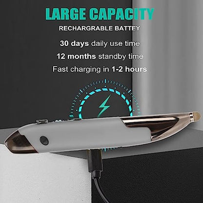 Wireless Pen Mouse, Rechargeable 2.4G Dual Mode Handwriting Stylus with Touch Head for PC Laptop iOS (Silver Gray) - color: Silver Gray