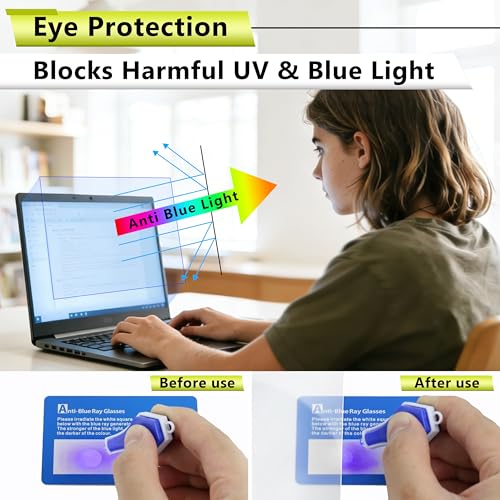 [2 Pack] 11.6 Inch Anti Blue Light Screen Protector with Camera Cover Compatible for HP/Dell/Acer/Asus/Samsung/Lenovo/Toshiba/Sony/MSI/LG/Razer Blade, Removable 16:9 Aspect Screen Protector - size: 11.6 Inch (16:9 Aspect Ratio Screen)