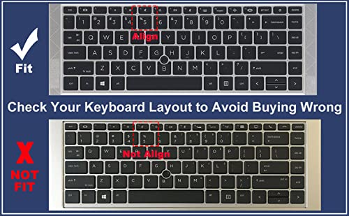Keyboard Cover for 14 Inch HP EliteBook 840 845 G7 G8 Laptop New Notebook PC Model Accessories Keyboard Protective Skin (Not fit New 840 845 G9 G10 G11)-Clear - color: Clear