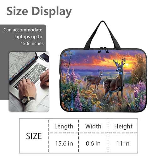 14" 15" Laptop Handle Bag Computer Bag,14.2" 15.4 inch Pouch Holder Notebook Sleeve Cover Compatible for Dell,Lenovo,Toshiba HP, Asus Notebook Messenger Briefcase-Elk Lavender - color: Elk Lavender