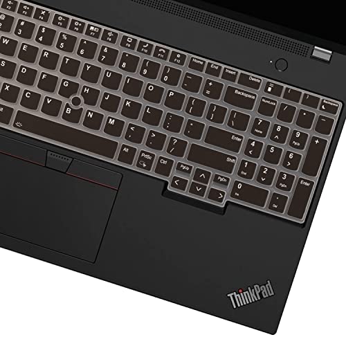 Keyboard Cover for Lenovo ThinkPad E16 L16 P16 P16v (Gen 2/Gen 1) / T16 P16s (Gen 3/Gen 2/Gen 1) 16 inch, Thinkpad L15 Gen 4/3 15.6 inch(Not Fit Thinkpad Z16, L15 Gen 2/1)-Black - color: Black