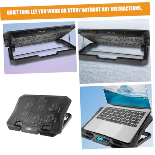 Vaguelly Laptop Cooling Pad 15.6 Inch with 6 Fans, Adjustable Speed Quiet Air Cooler Stand, Laptop Cooler Holder for Gaming and Office Use