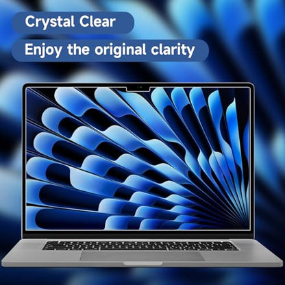 2 Pack Compatible with MacBook Air 15 Inch Screen Protector (2023-2026, M2, M3, M4, M5), Matte Anti Glare Film Anti Scratch Protector for Mac Air 15.3'' A2941 A3114 A3241 A3448 - size: MacBook Air 15 Inch (2023-2025, M2/M3/M4)
