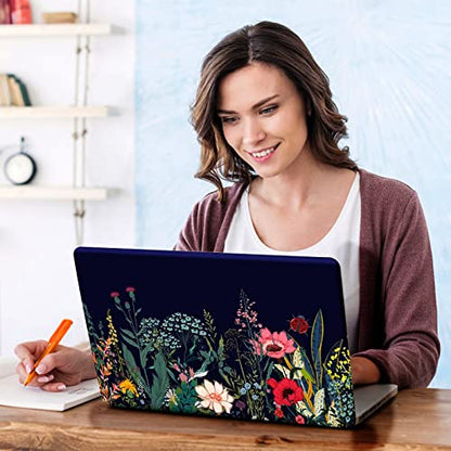 DINKY Laptop Skin Sticker Decal, 12" 13" 13.3" 14" 15" 15.4" 15.6 inch Laptop Universal Reusable Vinyl Skin Stickers Cover Art Decal Notebook PC Personalized Protector-Colorful Flor - color: Wildflowers-03