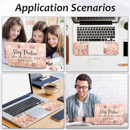 Laptop Skin 12.1-15.6 inch Removable Universal Reusable Laptop Sticker Decal,Waterproof No Residue Vinyl Cover,Scratch-Resistant Cuttable Full Wrap Sticker for Notebook, Stay Positive Work Hard Quote - color: Stay Positive Work Hard Quote