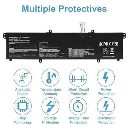 B31N1911 C31N1911 laptop Battery Replacement for ASUS VivoBook Flip 14 M413 M413DA TM420IA TM420IA K413 X413 F413 Series Laptop C31N1911 B0B200-03580300 0B200-03580000 0B200-03750000 11.55V 42Wh - size: B31n1911 12.4 4.1 0.7 in